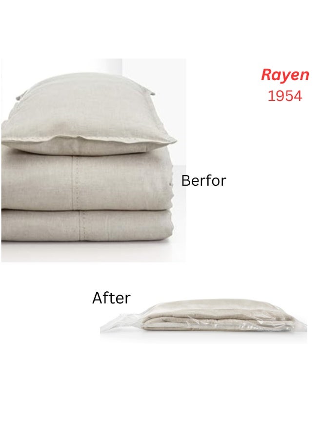 ريان Rayen Vacuum Storage Bags – 6 أكياس (M & L) | توفر مساحة حتى 75٪ | لتخزين الملابس والبطانيات | براند إسباني منذ 1954 - Image 1